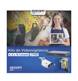 EPCOM KEVTX8T8BW KIT TurboHD 1080p / DVR 8 Canales / 8 Camar