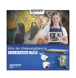 EPCOM KEVTX8T4BW4EW KIT TurboHD 1080p / DVR 8 Canales / 4 Ca