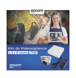 EPCOM KESTXLT4EW KIT TurboHD 720p / DVR 4 Canales / 4 Camara