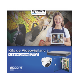 EPCOM KEVTX8T8EW KIT TurboHD 1080p / DVR 8 Canales / 8 Camar