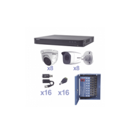 EPCOM KEVTX8T8B8EW KIT TurboHD 1080p / DVR 16 Canales / 8 Ca