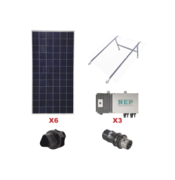 EPCOM KIT3BDM600LV127 Kit Solar para Interconexion de 1.65 K