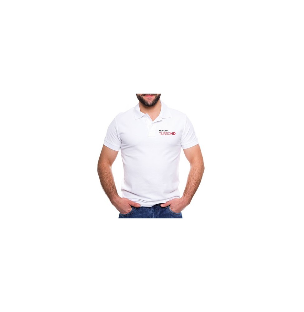 EPCOM PLATHDWS Playera Tipo Polo Color Blanco epcom TURBOHD