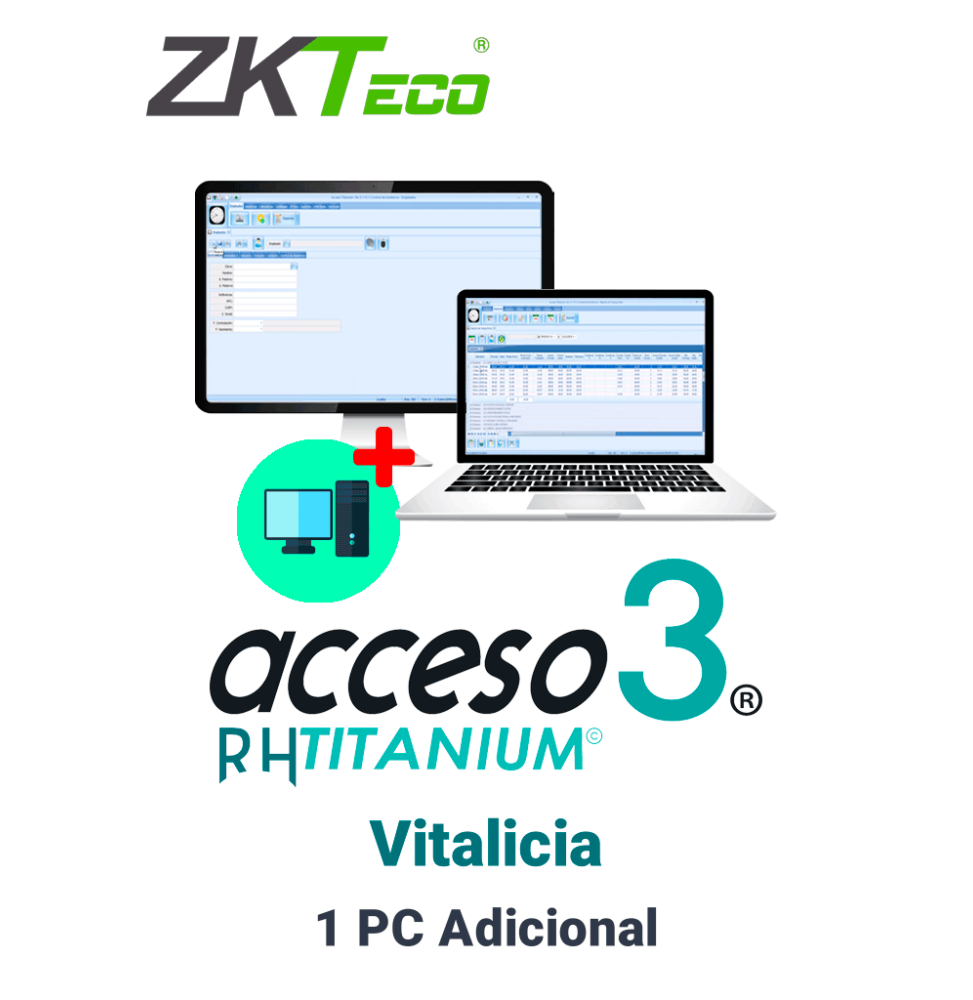 ZAS471002 COMP ADD ZKACCESO TITANIUMCOMPADD -  Licencia para