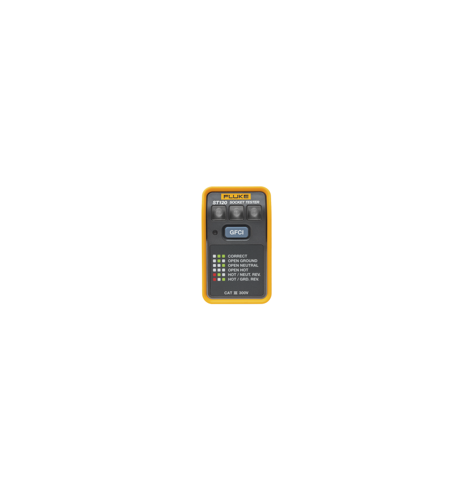 FLUKE ST120 Probador de Tomacorriente Electrico Estandar o G