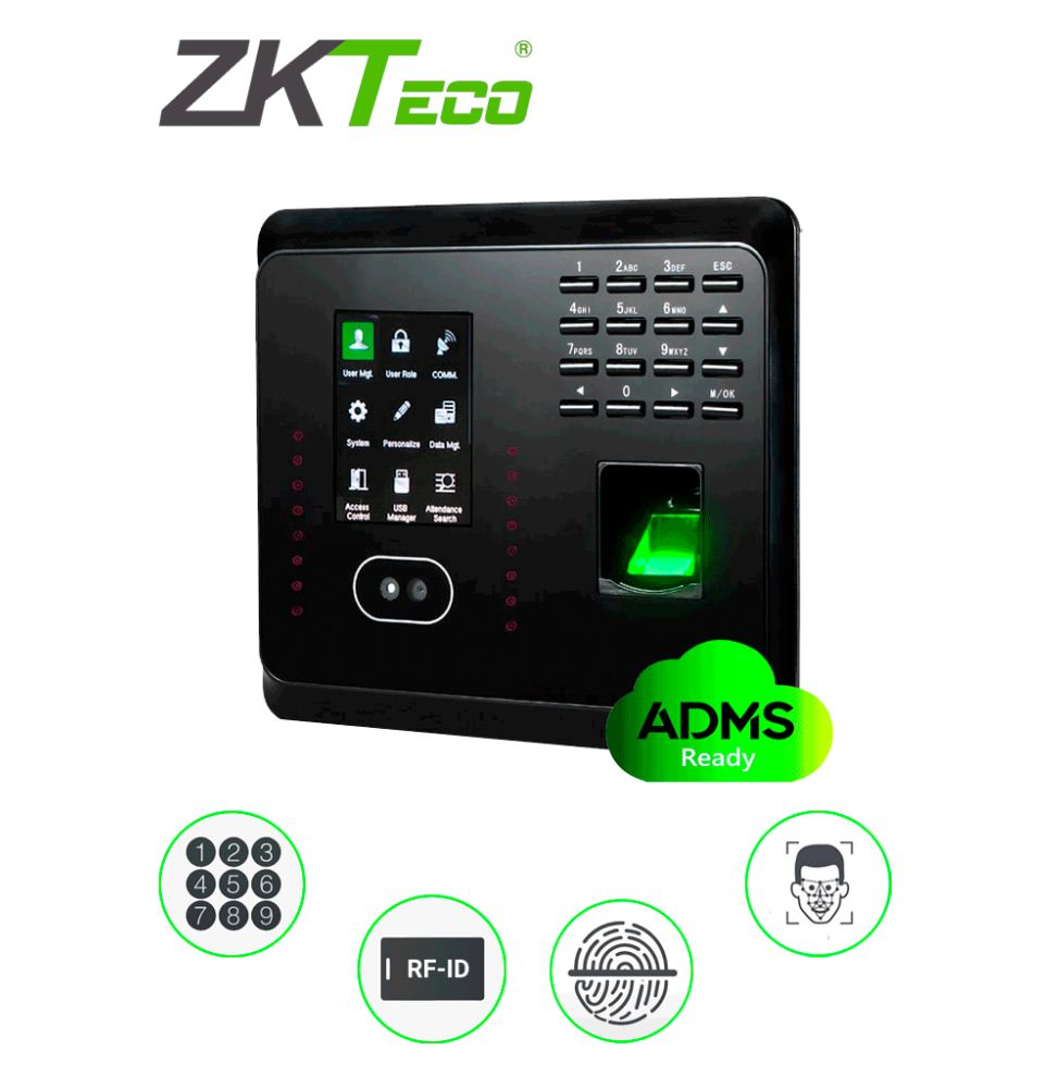 ZAS1530025 MB360 / ID / ADMS ZKTECO MB360ID - Control de Acc