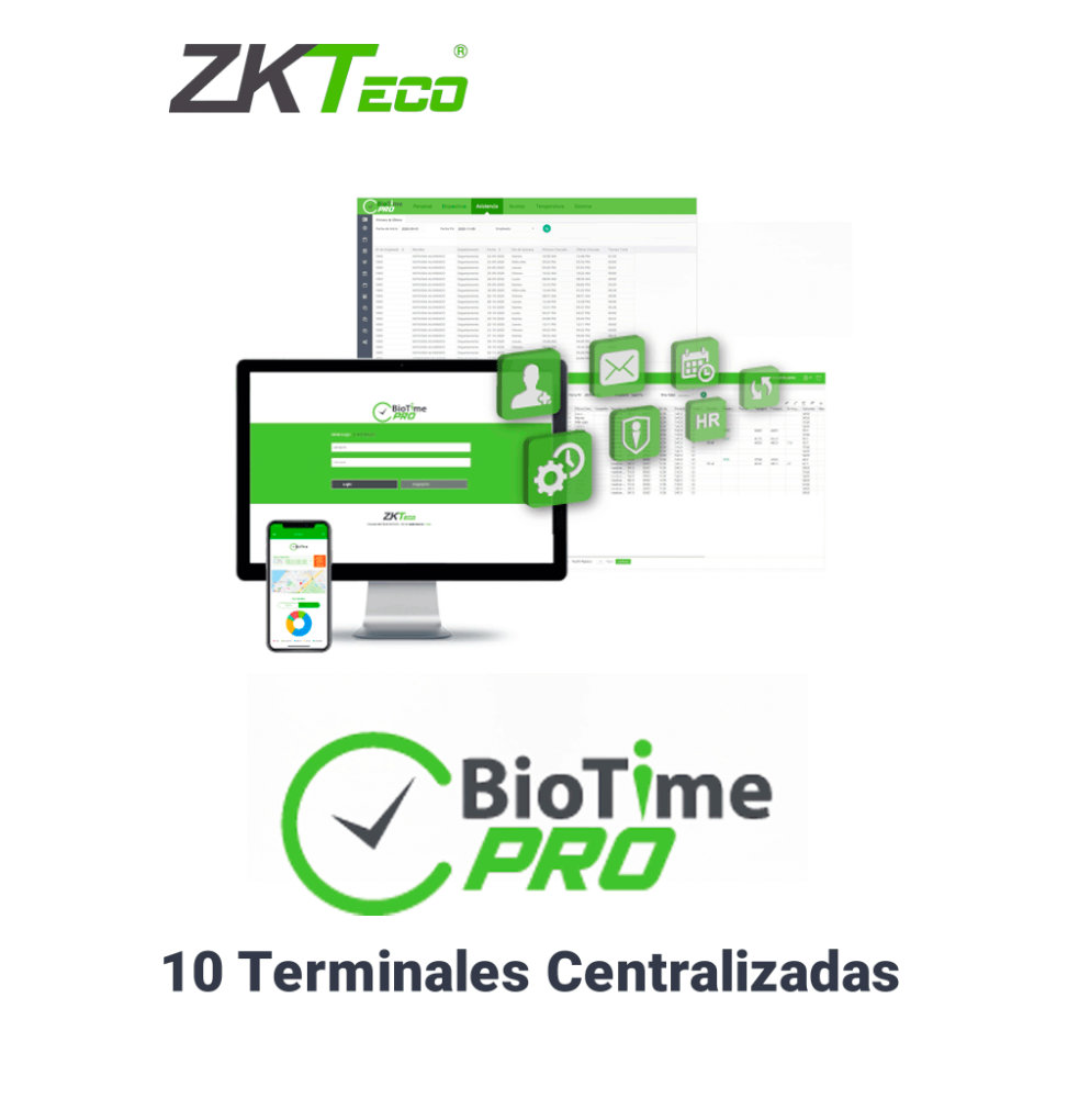 ZKT0820002 BiioTimePro Lite Version ZKTECO BIOTIMEPROLITE- L