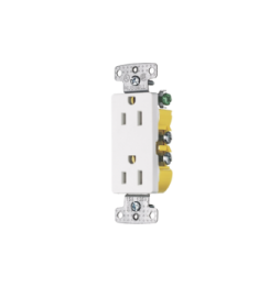 HUBBELL HUBRRD15W Contacto Duplex Decorador 15A...