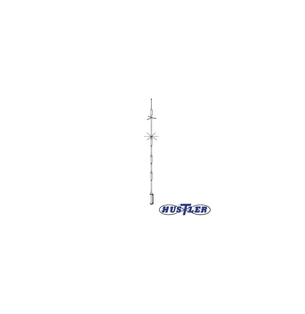 HUSTLER 5BTV Antena HF Base Banda de 10 15 20 40 75 y 80 mts