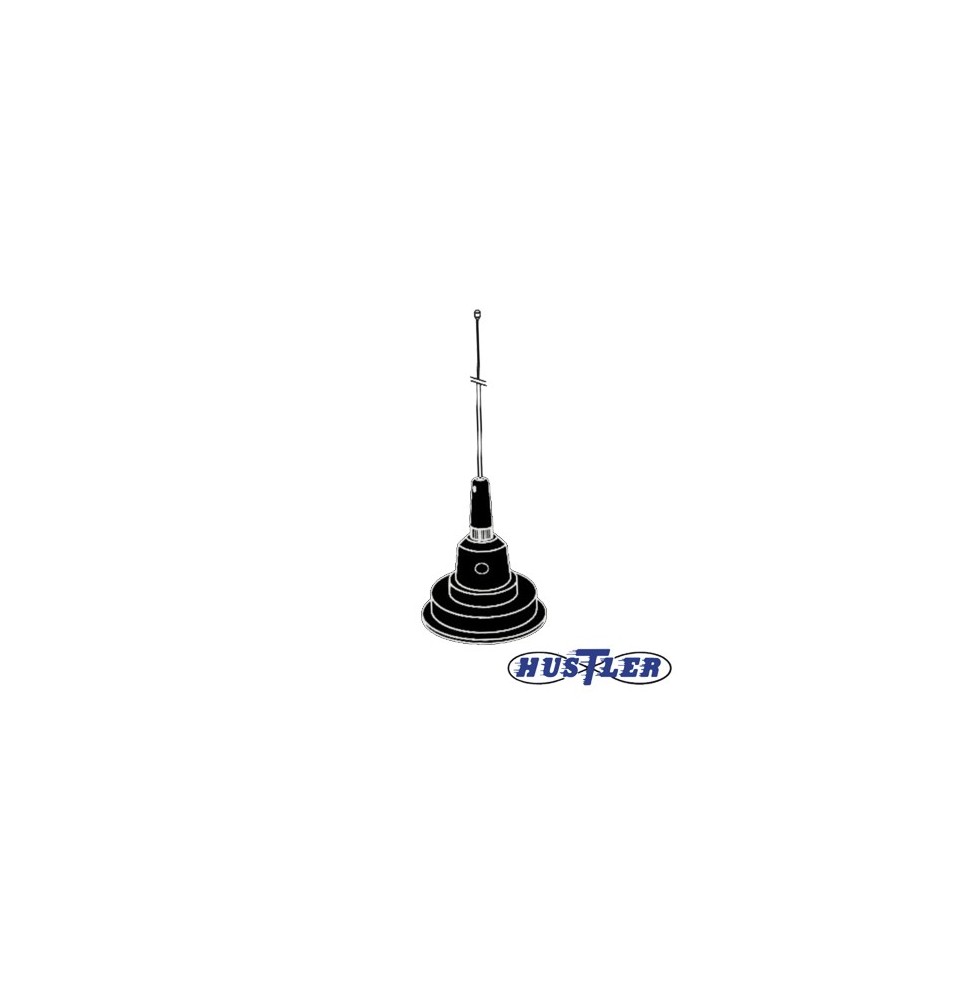 HUSTLER 1C100B Antena Movil en Color Negro para Rango de Fre