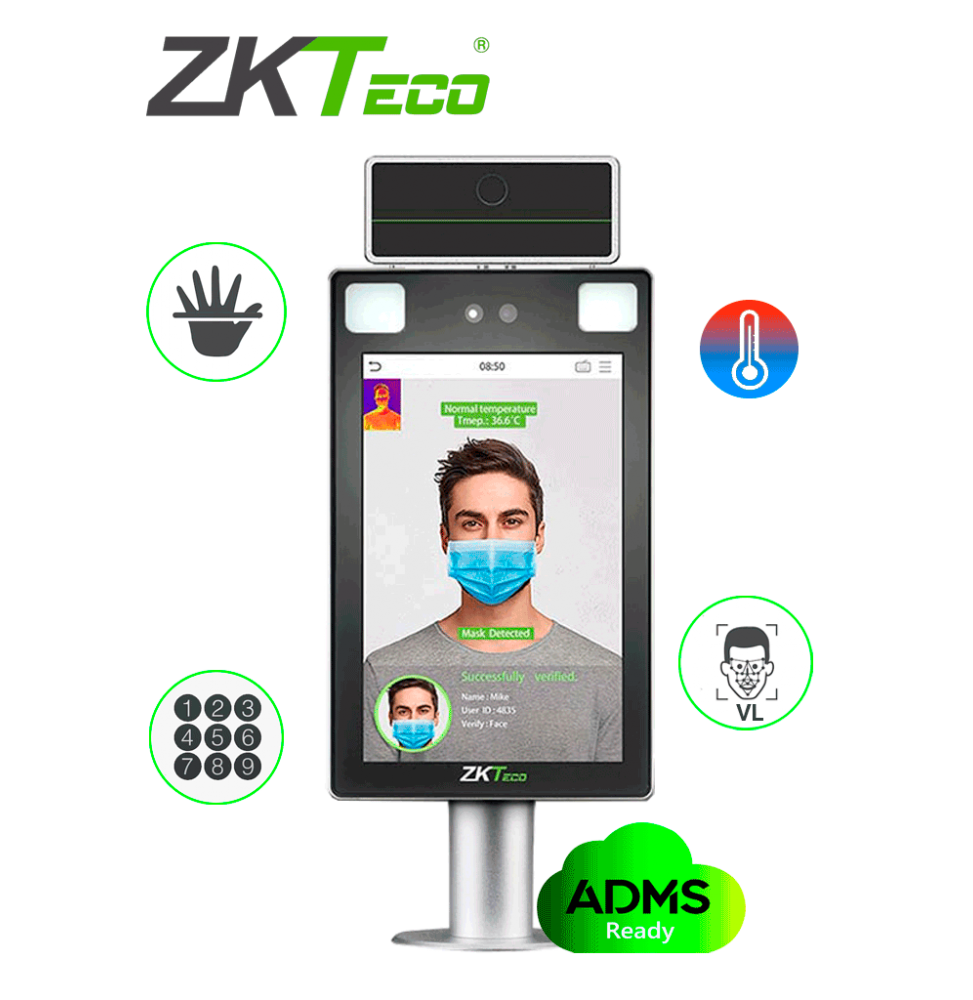 ZKT0700013 ProFace-X CH/TI  ZKTECO PROFACEXTICH - Terminal d