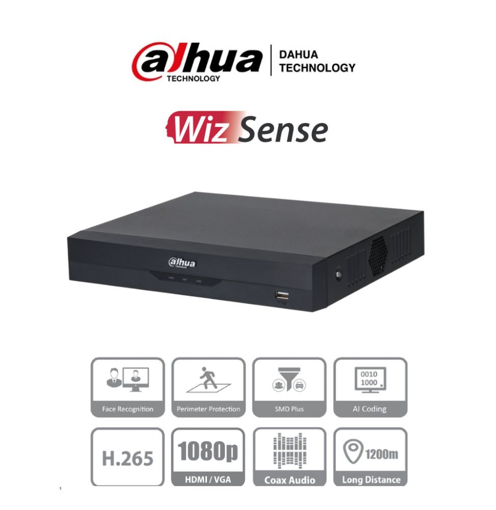 DHT0350006 DH-XVR5104HS-I2 DAHUA XVR5104HS-I2 (I3) - DVR de