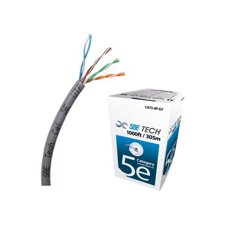 SBT2640002 SBE-UTPC5ECU-GY SBETECH SBEUTPC5ECUGY - CABLE UTP