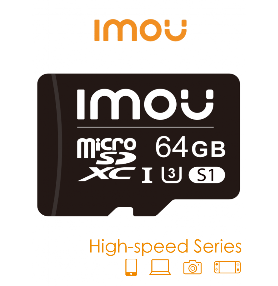 DHT1490002 ST2-64-S1 IMOU ST2-64-S1 - Memoria MicroSD de 64