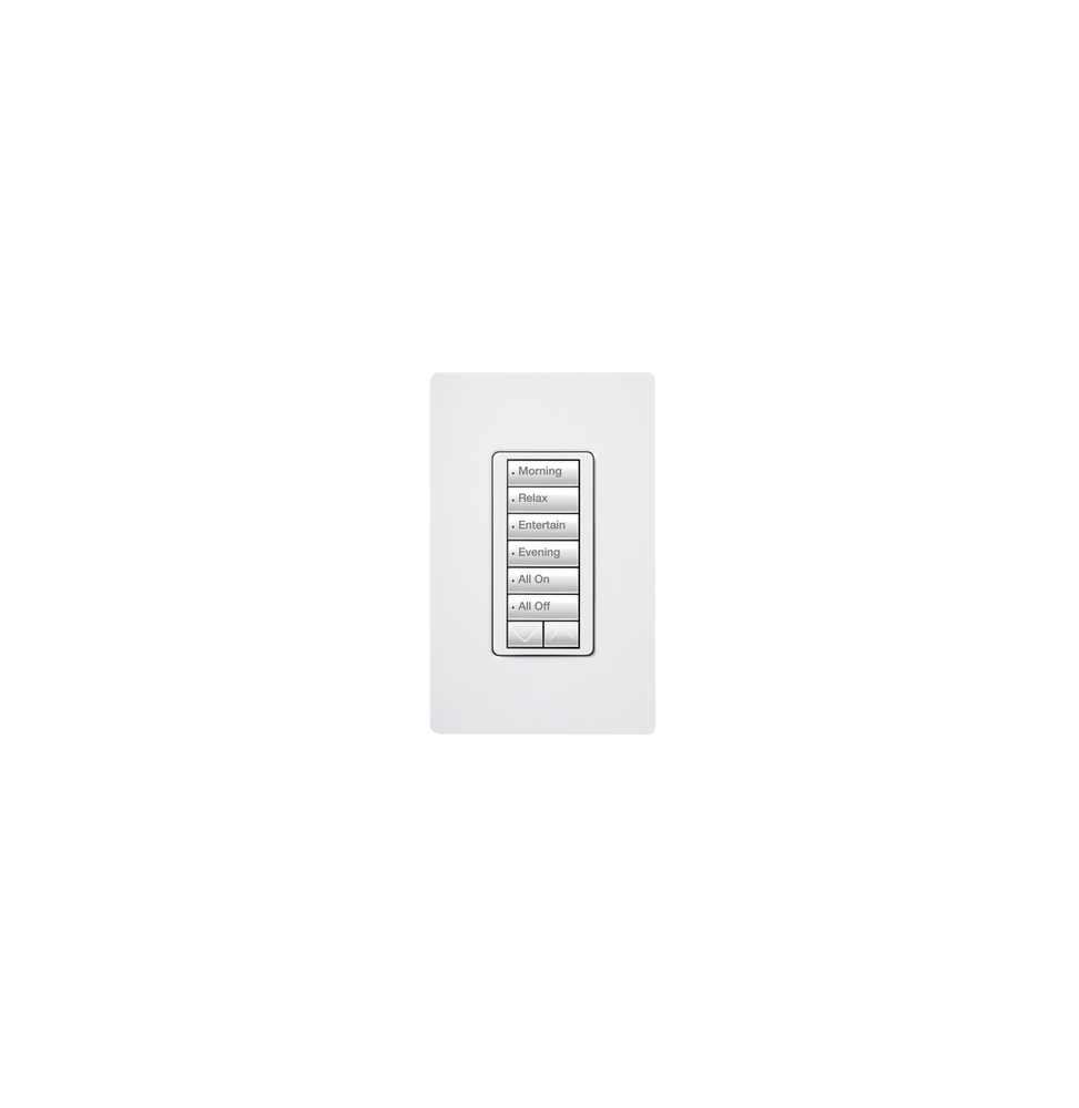 LUTRON ELECTRONICS RRDW6BRLWH Teclado seetouch 6 botones 2 b