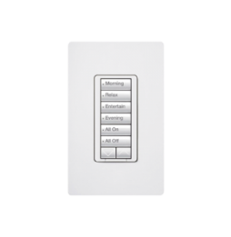 LUTRON ELECTRONICS RRDH6BRLWH Teclado hibrido seetouch 6 bot