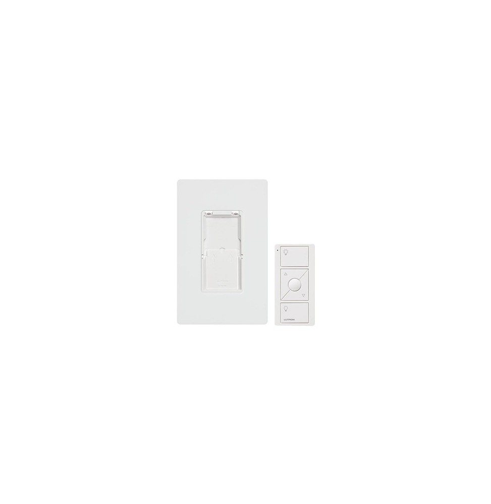 LUTRON ELECTRONICS PJ2WALLWHL01 Kit placa de pared y Control