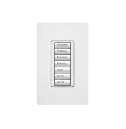 LUTRON ELECTRONICS RRDW7BWH Teclado seetouch 7 botones progr