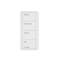 LUTRON ELECTRONICS PJ24BGWHP01 Control inalambrico PICO 4 bo