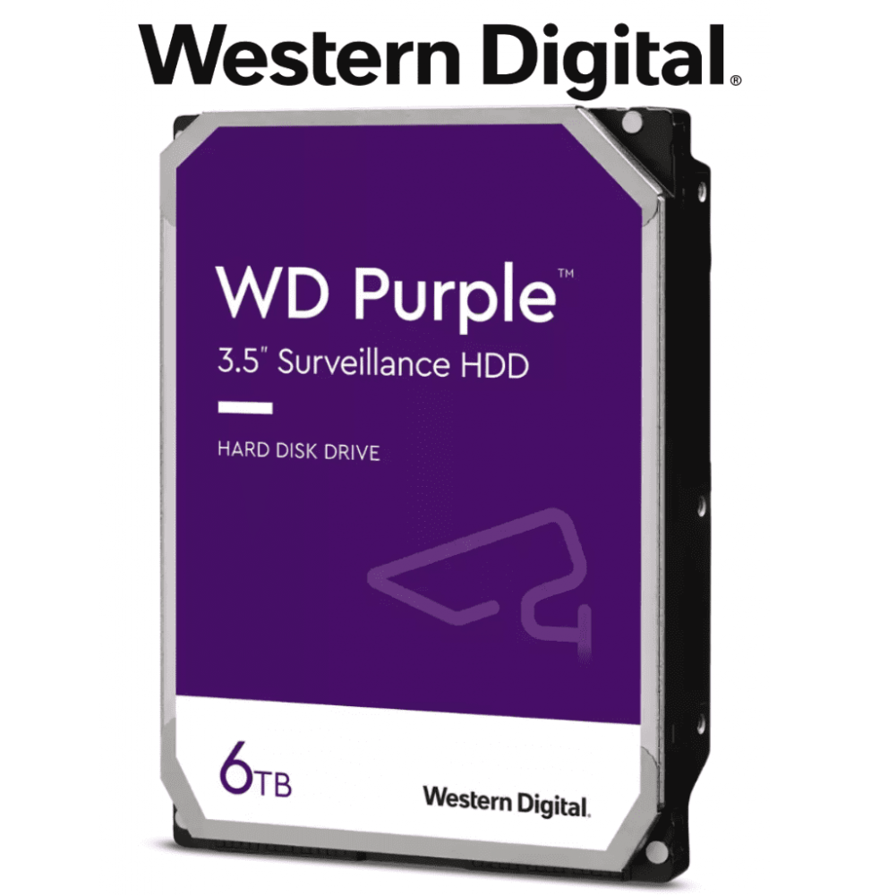 WDC1490005 WD62PURZ WESTERN WD62PURZ - Disco Duro de 6 TB Pu