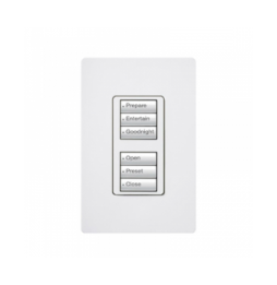 LUTRON ELECTRONICS RRDW3BDWH Botonera con 6 botones 3 para s