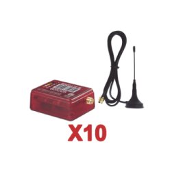 M2M SERVICES KIT10MN02 KIt de 10 Comunicadores de Alarma MN0