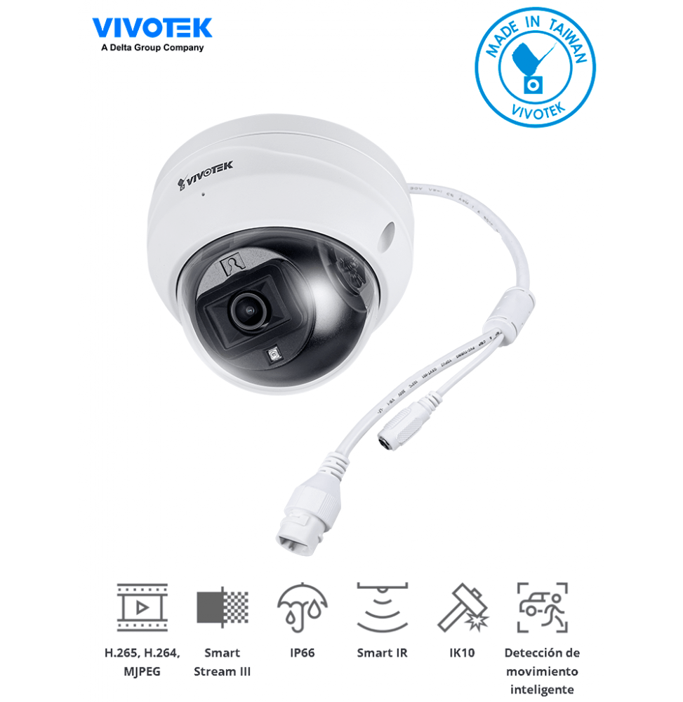 VIV0040011 FD9369 VIVOTEK FD9369 - Camara IP domo para exter