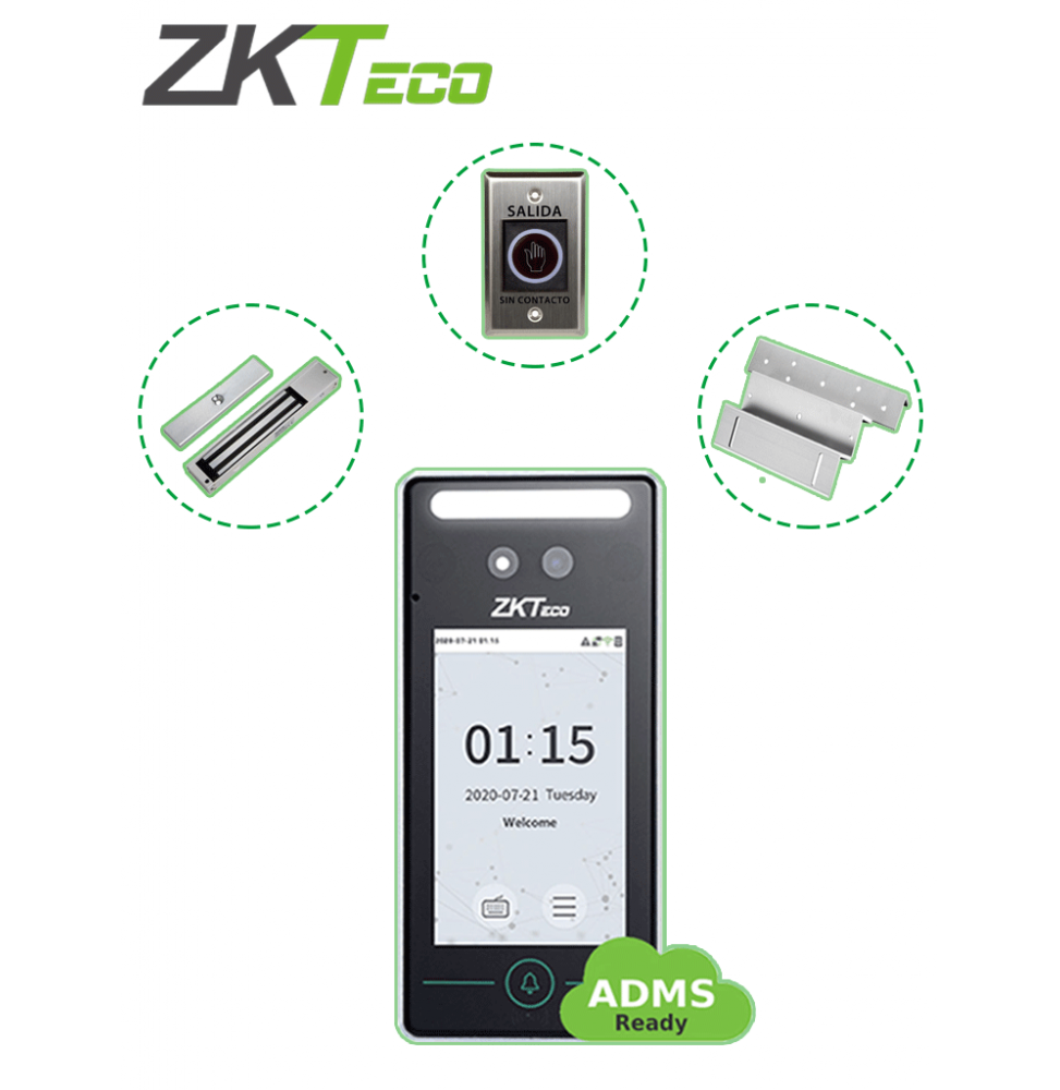 ZKT0700016 FaceV4L1DPack ZKTECO SFV4L1ACPak - Control de Acc