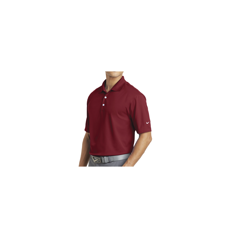 NIKE C373749MR Playera Polo Dri-FIT color Rojo Obscuro para