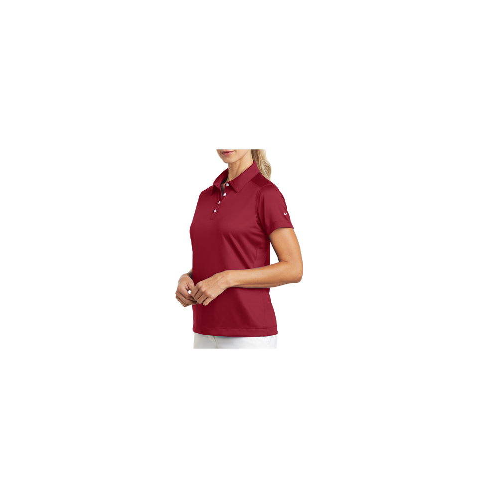 NIKE D354064SR Playera Polo Dri-FIT color Rojo Obscuro para