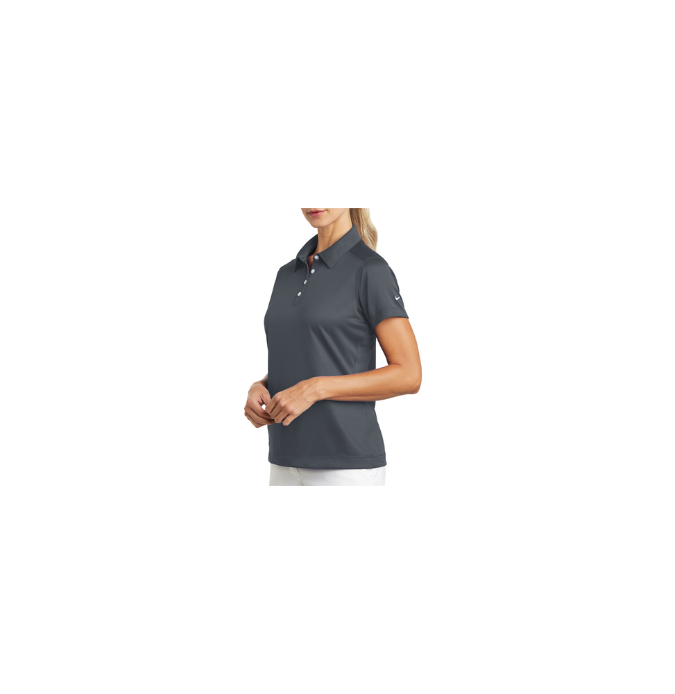 NIKE D354064SG Playera Polo Dri-FIT color Gris Obscuro para