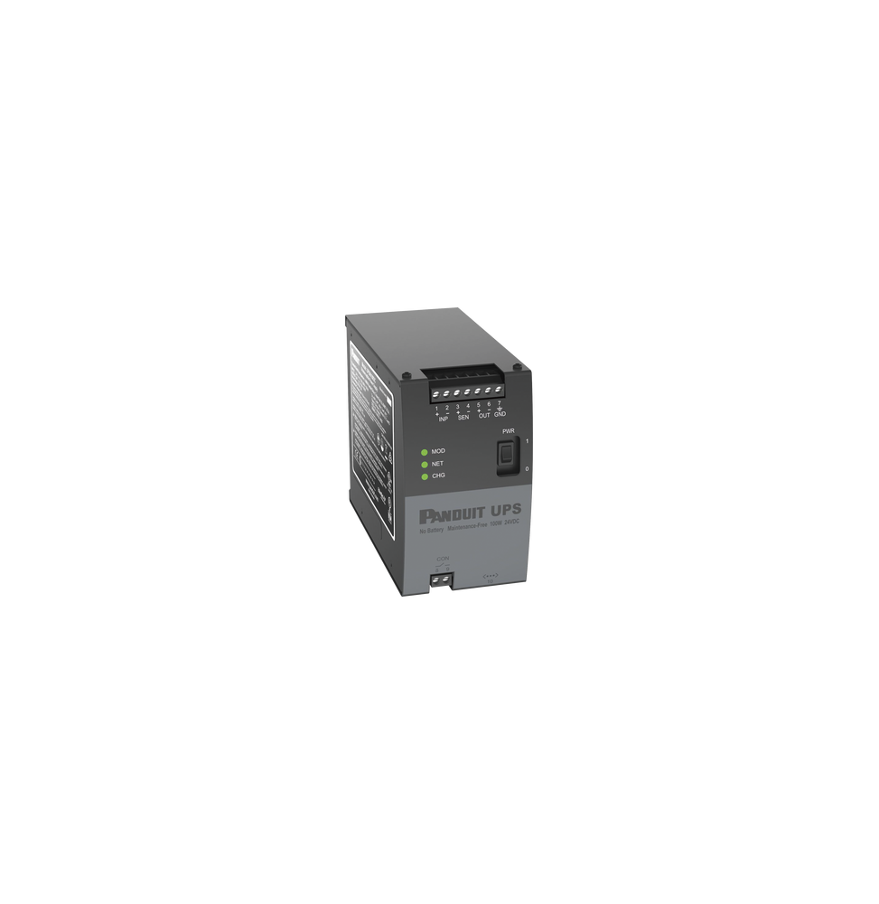 PANDUIT UPS00100DC UPS Industrial de 100 Watts 24 Vcd de Ent