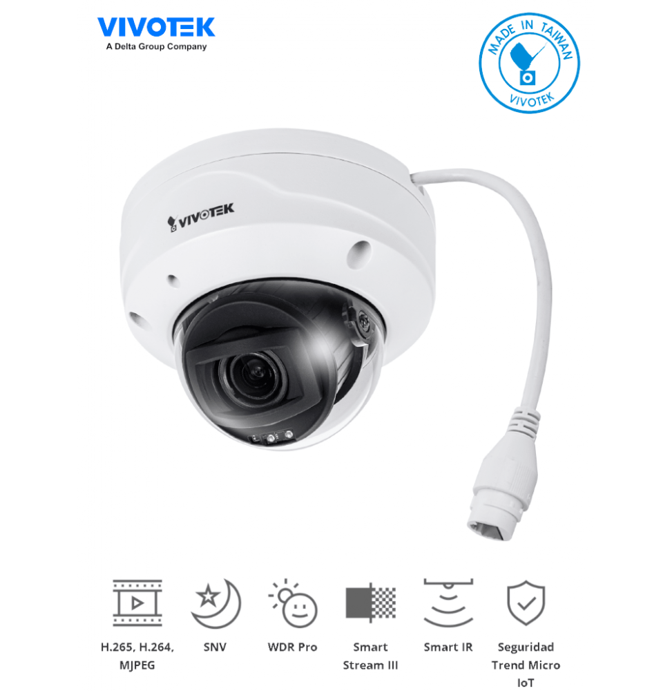 VIV0040015 FD9368-HTV VIVOTEK FD9368-HTV - Camara IP domo ex