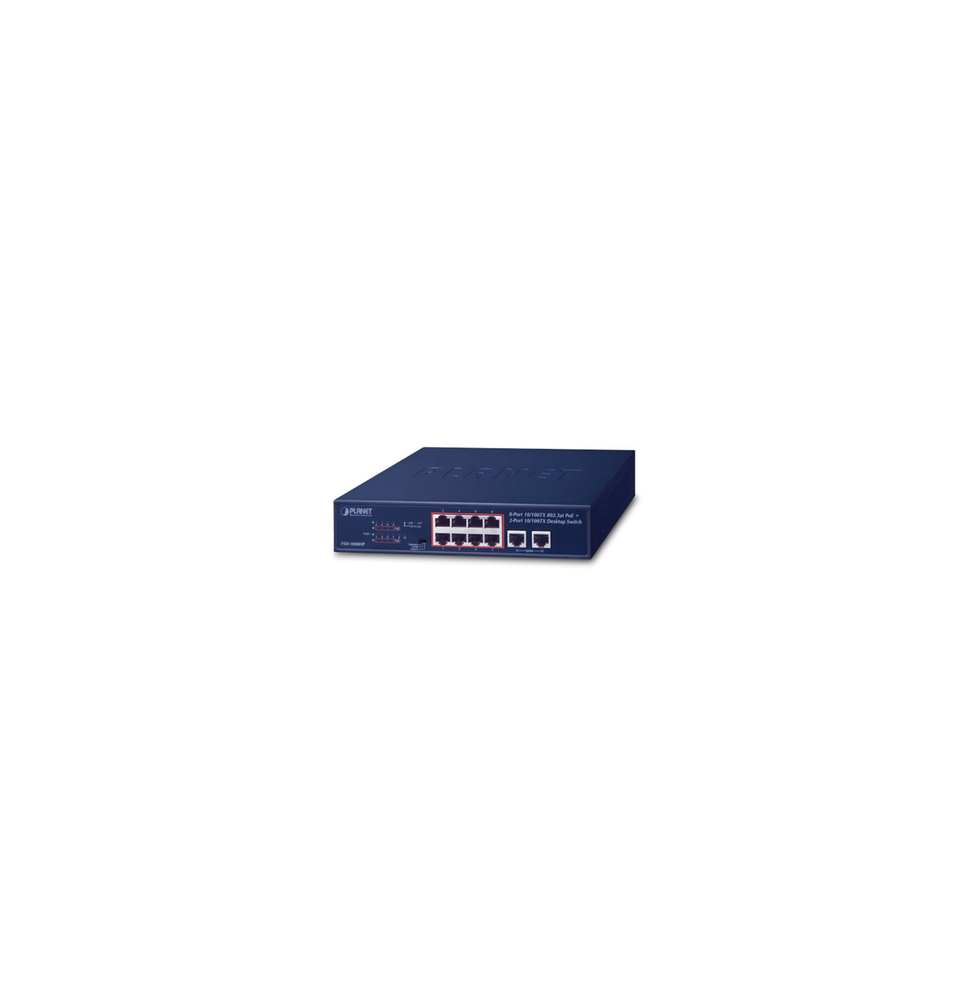 PLANET FSD1008HP Switch No Administrable de Escritorio y Rac