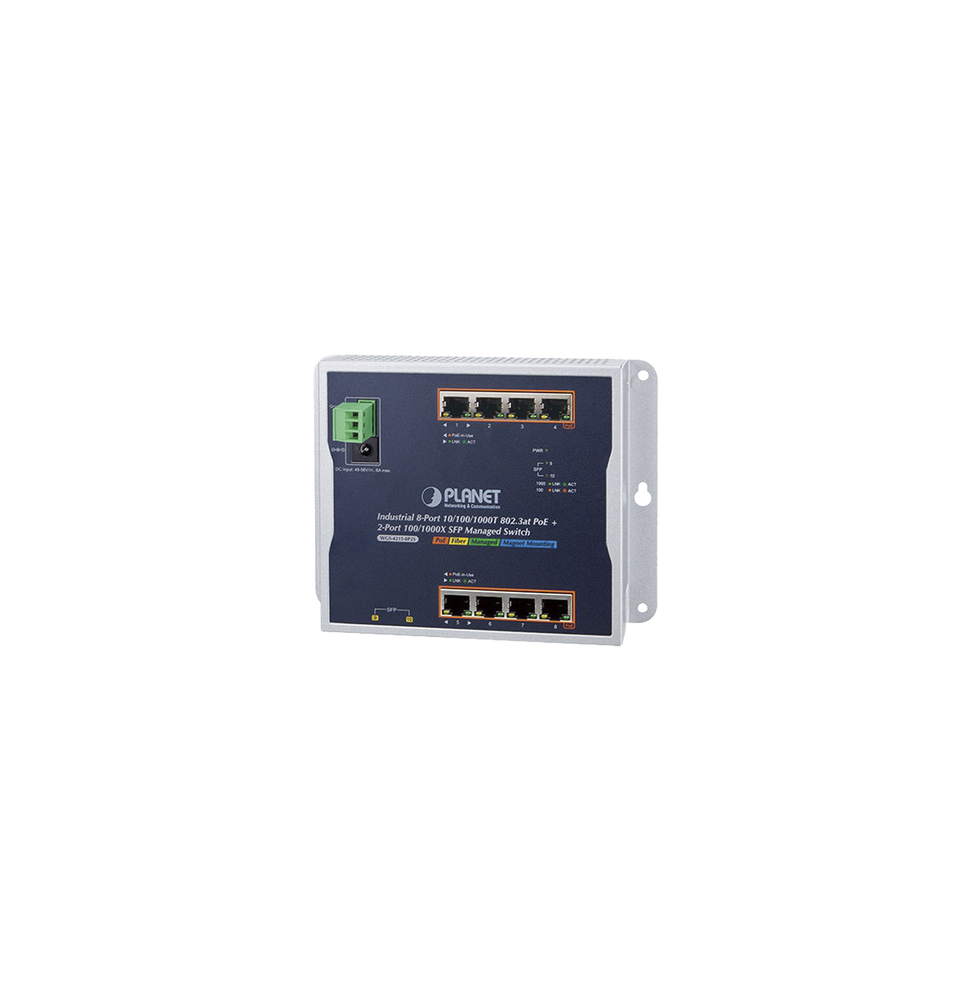 PLANET WGS42158P2S Switch Industrial PoE Administrable de Pa