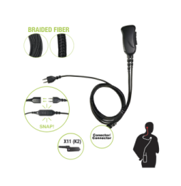 PRYME SNP1W11BF Microfono con cable de fibra trenzada serie