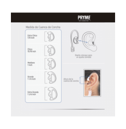 PRYME PEMSL Inserto abierto para oido izquierdo