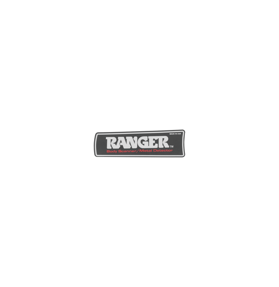 RANGER SECURITY DETECTORS RANGERFLABEL Label para Detector R