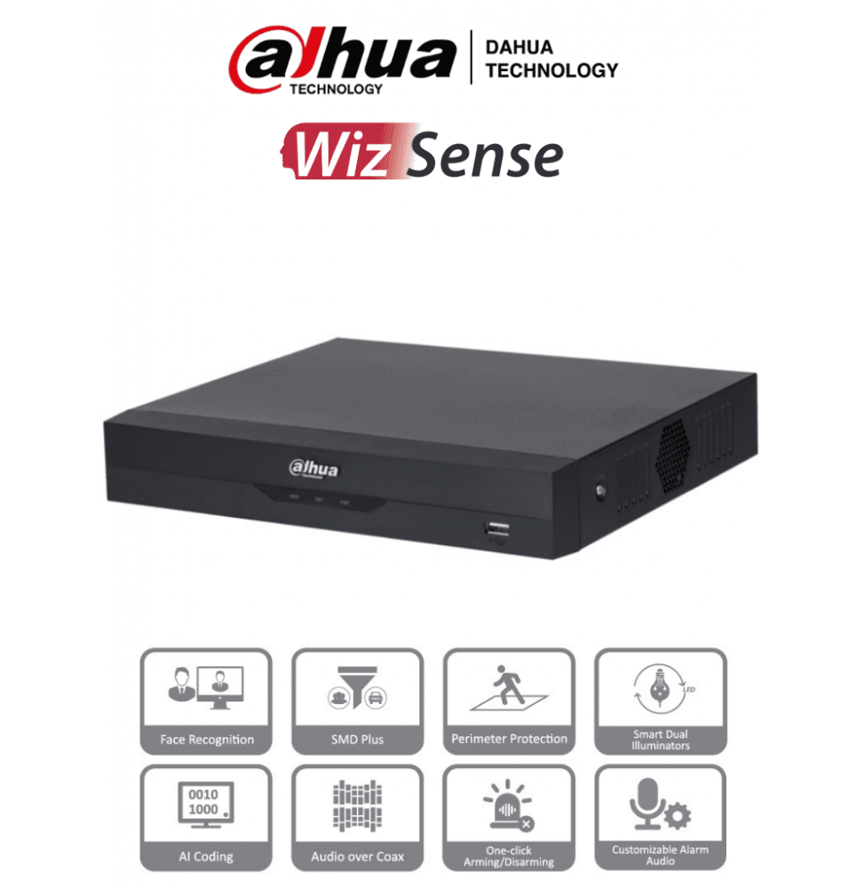 DHT0350012 DH-XVR5104HS-I3 DAHUA XVR5104HS-I3 - DVR de 4 Can