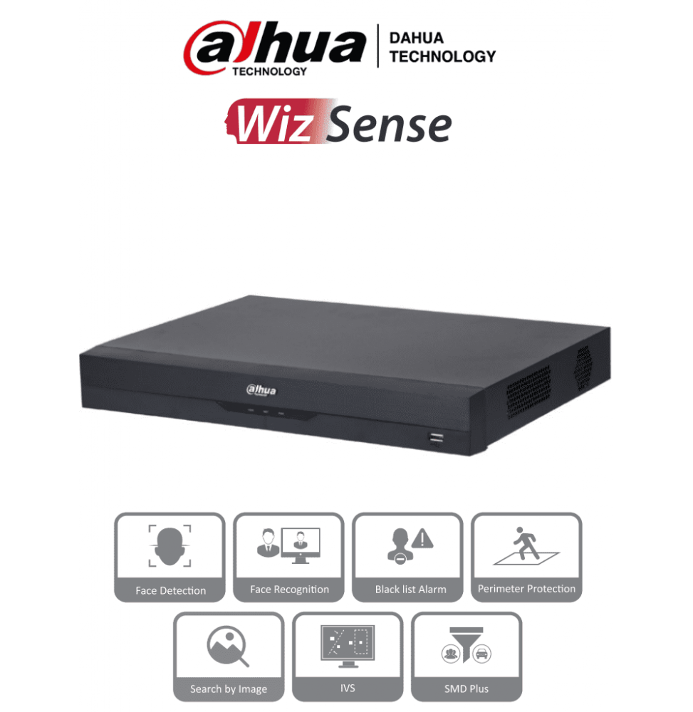 DHT0190008 DHI-NVR2208-8P-I2 DAHUA NVR2208-8P-I2 - NVR de 8