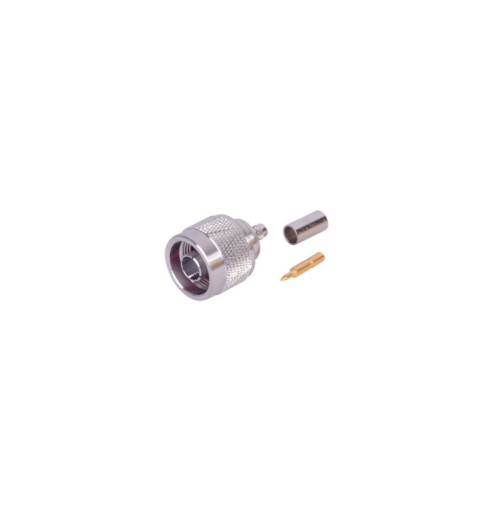 RF INDUSTRIES LTD RFN1005AMP Conector N macho de anillo pleg