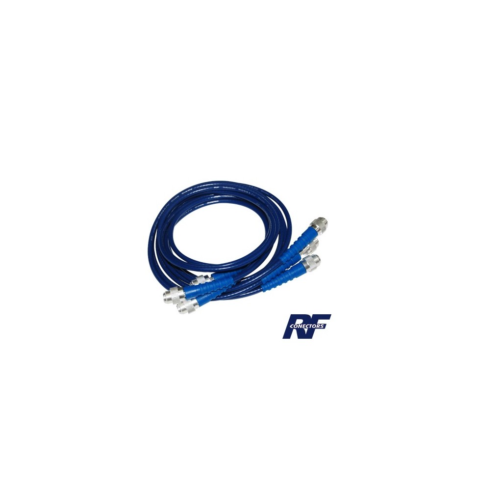 RF INDUSTRIES LTD RFA4041 Juego de 3 Cables Doble Malla de 4