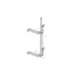 ROHN WM212 Montaje doble de pared con mastil de...