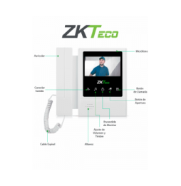 ZKT2210002 VDPI-B4 ZKTECO VDPIB4 - Monitor para Videoportero