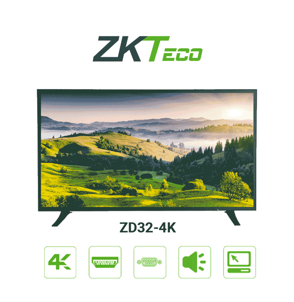 ZKT0520003 ZD32-4K ZKTECO ZD324K - Monitor LED UHD Profesion