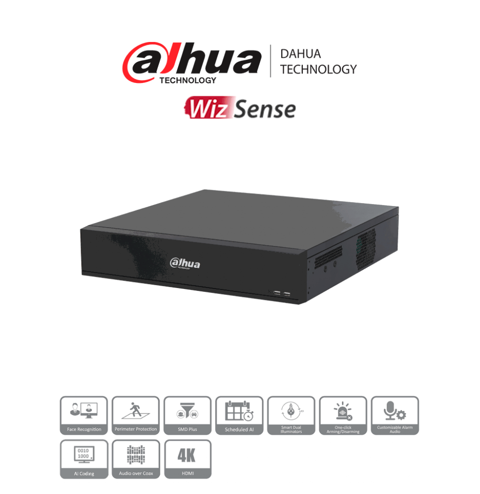 DHT0370046 DH-XVR7816S-4K-I3 DAHUA DH-XVR7816S-4K-I3 -DVR de