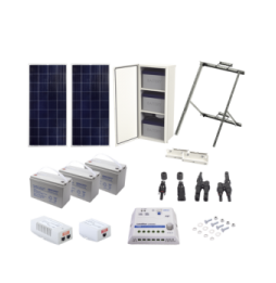 Syscom PL1224GRC Kit Solar de 35 W con PoE 802.3af y PoE Pas