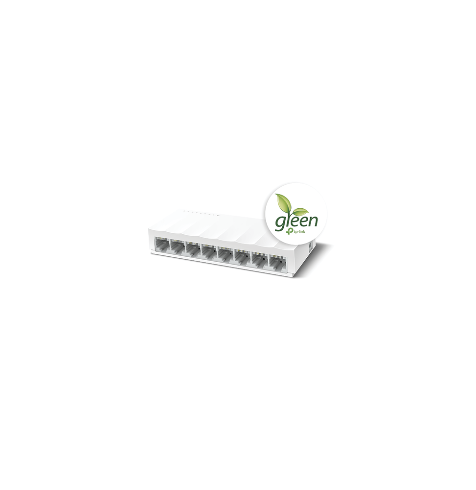 TP-LINK LS1008 TP-LINK LS1008 - Switch para escritorio 8 puertos 10/100Mbps. TPL