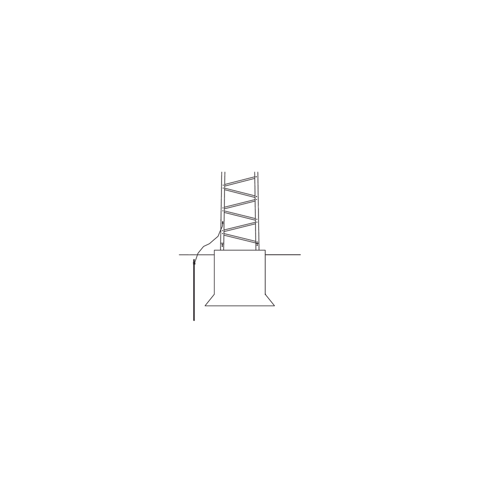 Trylon TRYSTGROUND1 Sistema de Aterrizaje Basico para Estruc