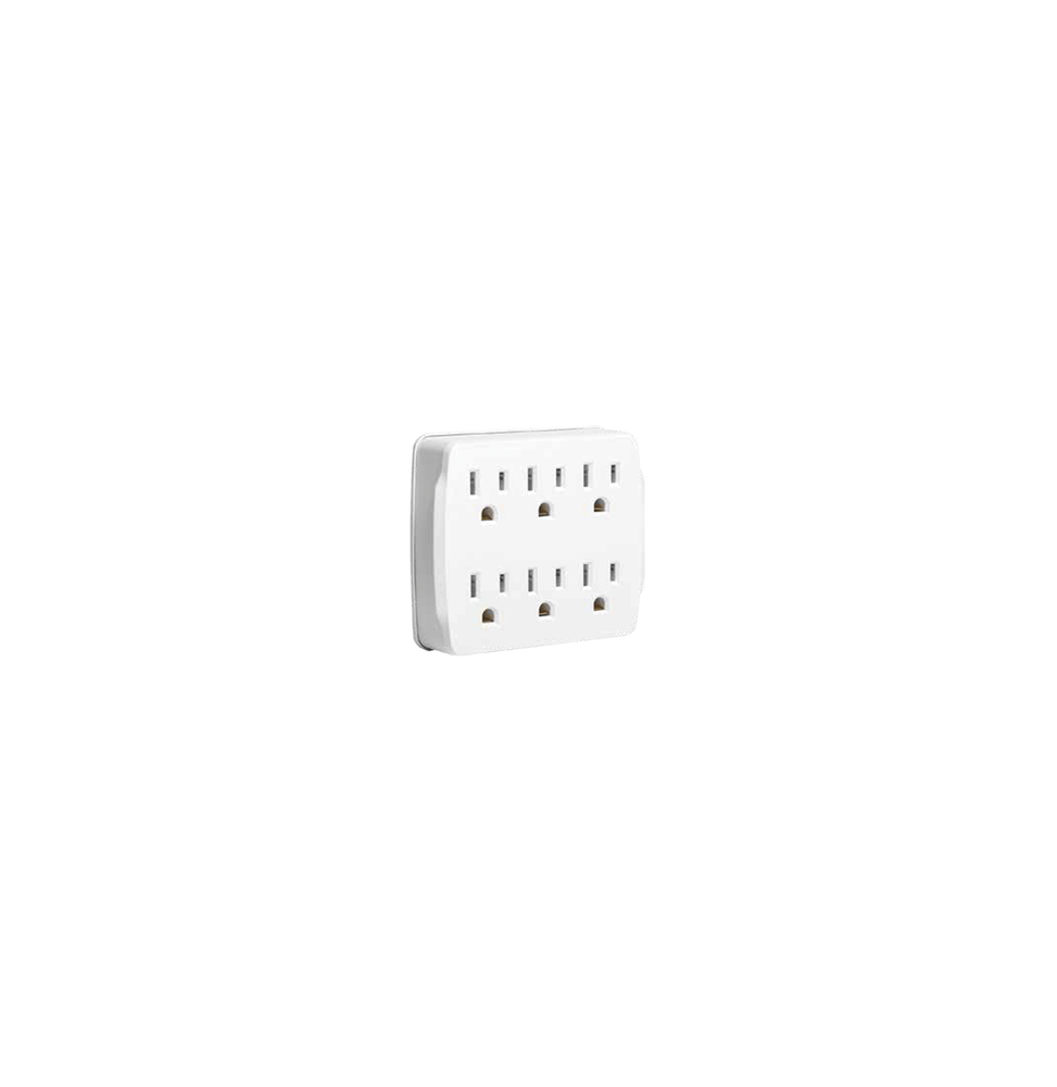 TX PRO TX6OUTLET Multicontacto para pared con 6 contactos co